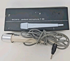 VTG Sony F-98 Cardioid Microphone w/ Case EXCELLENT CONDITION