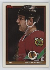 1991-92 Topps Jocelyn Lemieux #453 0f3j