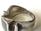 Vintage 925 Sterling Silver & Black Onyx Ring Signed ~ Size 6 — photo 4