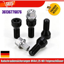 Radschraubensicherungen M14x1,25 Mit Felgenschl�sser 36136776076 F�r BMW X3/4/5