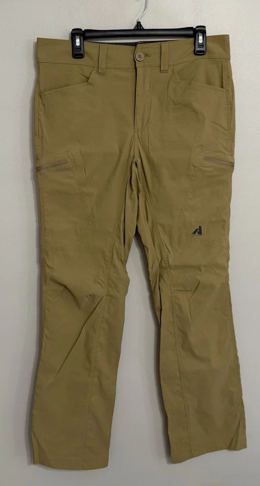 Eddie Bauer Men 33x34 First Ascent Beige Straight Leg Nylon Outdoor Hiking Pants - Image 2 of 4