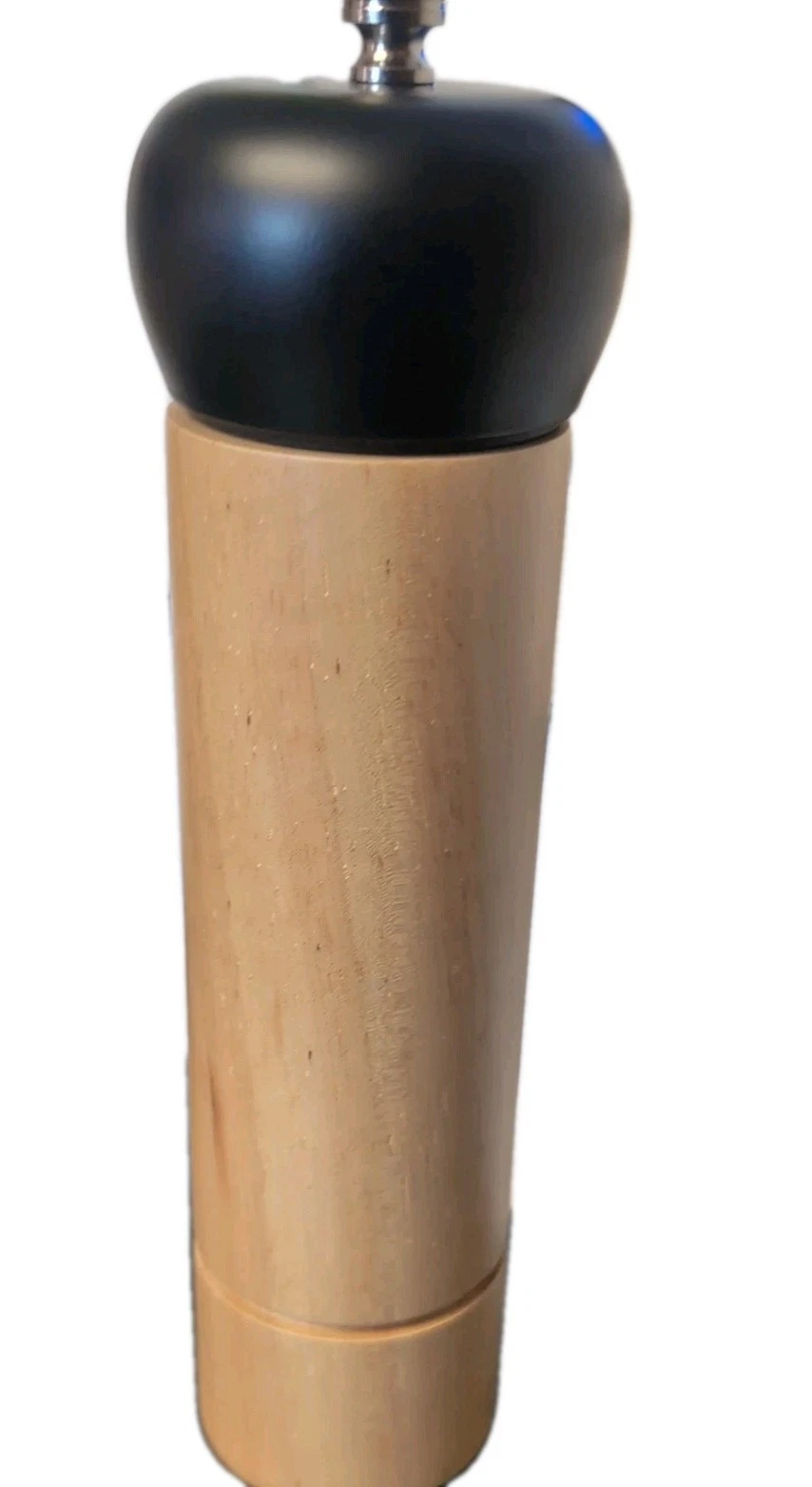 JHuxe Modern Design Wood Pepper Grinder 8 Inch Wood Pepper Mill Innovative,Black