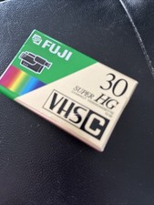 Fuji Film Pro VHS-C Tape TC-30 Blank Premium High Grade Camcorder