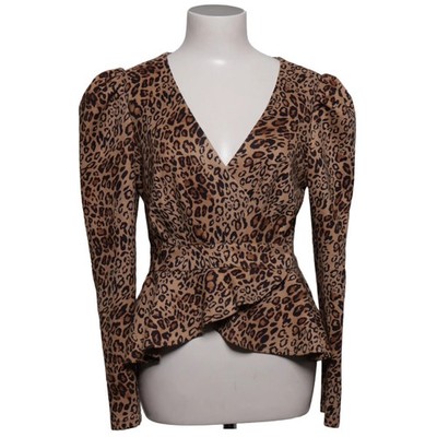 Shein, Peplum Top, Größe: M, Braun, Leopard, Damen #OKQ