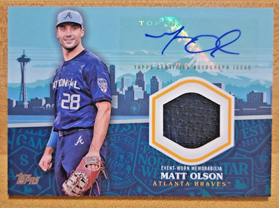 2023 Topps Update All-Star Stitches Auto /25 Matt Olson #ASSA-MO SP SSP