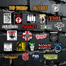 Punk Rock Vinyl Sticker Collection (Lot of 25)
