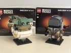100% Complete - LEGO BRICK HEADZ Star Wars Mandalorian & Child Grogu