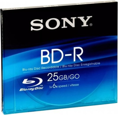 SONY BD-R Blu-Ray, 25 GB, 6x Speed (4)
