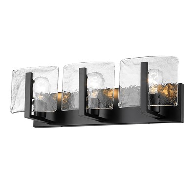 Golden Lighting 3164-BA3 HWG Aenon 3 Light 22''W Vanity Light - Black