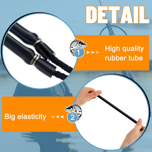 3 Pcs Pole Spear Sling Rubber Speargun Bands Ice Fishing Ice Spearing Equipment - Picture 5 of 12