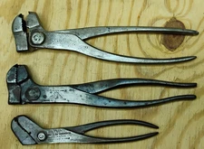 3pc Vintage Eagle Claw Wrench co / Mechanic tool co Pliers Patented Feb 6, 1912