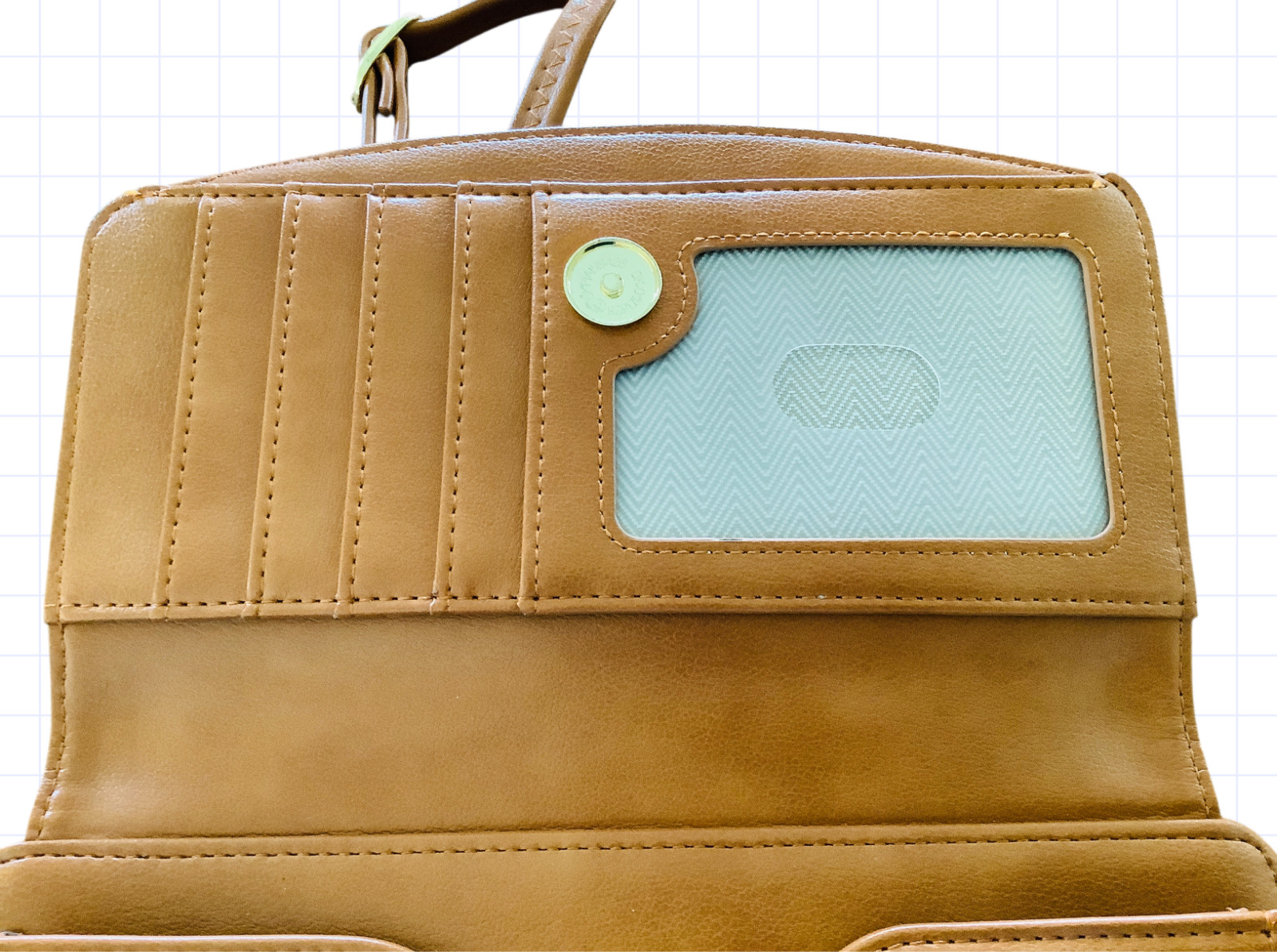 RONSIN Wristlet Orhanizer Wallet Crossbody Bag Vegan Leather RFID Blocking