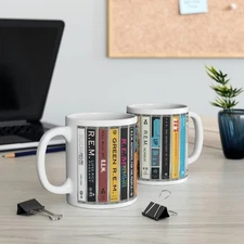 R.E.M. Cassette Albums Mug. Music Gift, Athens, Georgia Automatic for the People