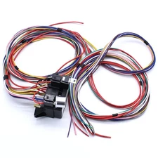 For Chevy Ford Street Rods 14 Fuse Universal 12 Circuit Wire Wiring Harness Kit
