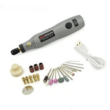 Mini Rotary Tool USB DC 5V 10W Variable Speed Wireless Electric Grinder Set Wood