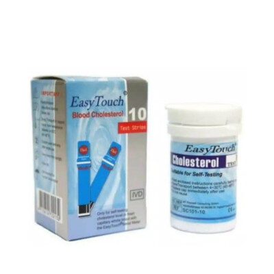 2 box X 10 Strips Blood Cholesterol Test Strips Easy Touch EasyMate EasyLife