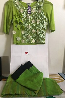 Burmese Traditional Women's Dress Set Size S Longyi, Blouse, | eBay Burmese Traditional Women's Dress Set Size S Longyi, Blouse, | eBay