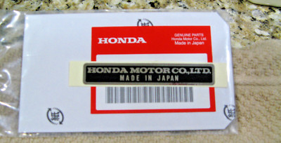 Honda Sticker Decal Label Civic Accord Acura CRX CRV Del Sol NSX ...