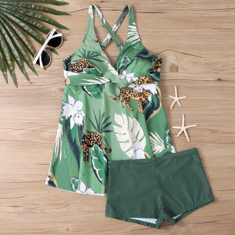 Nuevo Mujeres Tankini Traje de Baño Traje de Playa Push Up Traje de Baño Talla Grande Foto 2 de 4