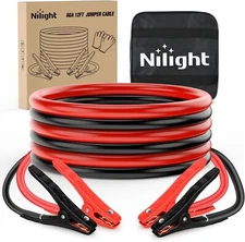 Nilight Jumper Cables for Car Battery 6 Gauge 12FT Booster Cable Heavy Duty 450A