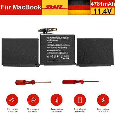 A1713 Akku Für Apple Macbook Pro 13''A1708 (2016 2017 Year) EMC 2978 3164 Laptop