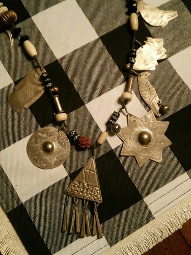 Handmade One of a Kind Organic Chime Talisman Dangle Necklace - Picture 3 of 5