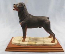 Rottweiler figurka pies Naturecraft figurka psa alabaster b