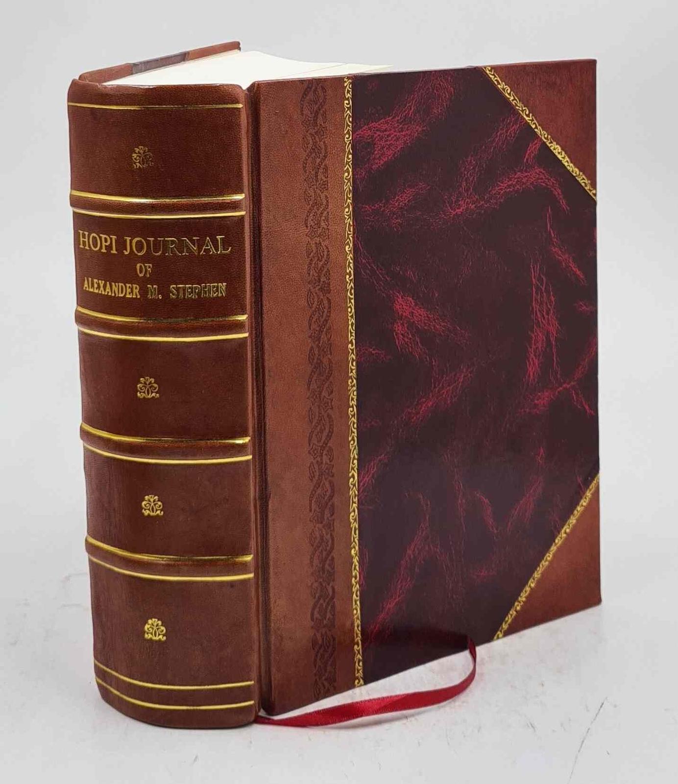 Hopi Journal of Alexander M Stephen Leather Bound Edited by Elsie Clews Pars