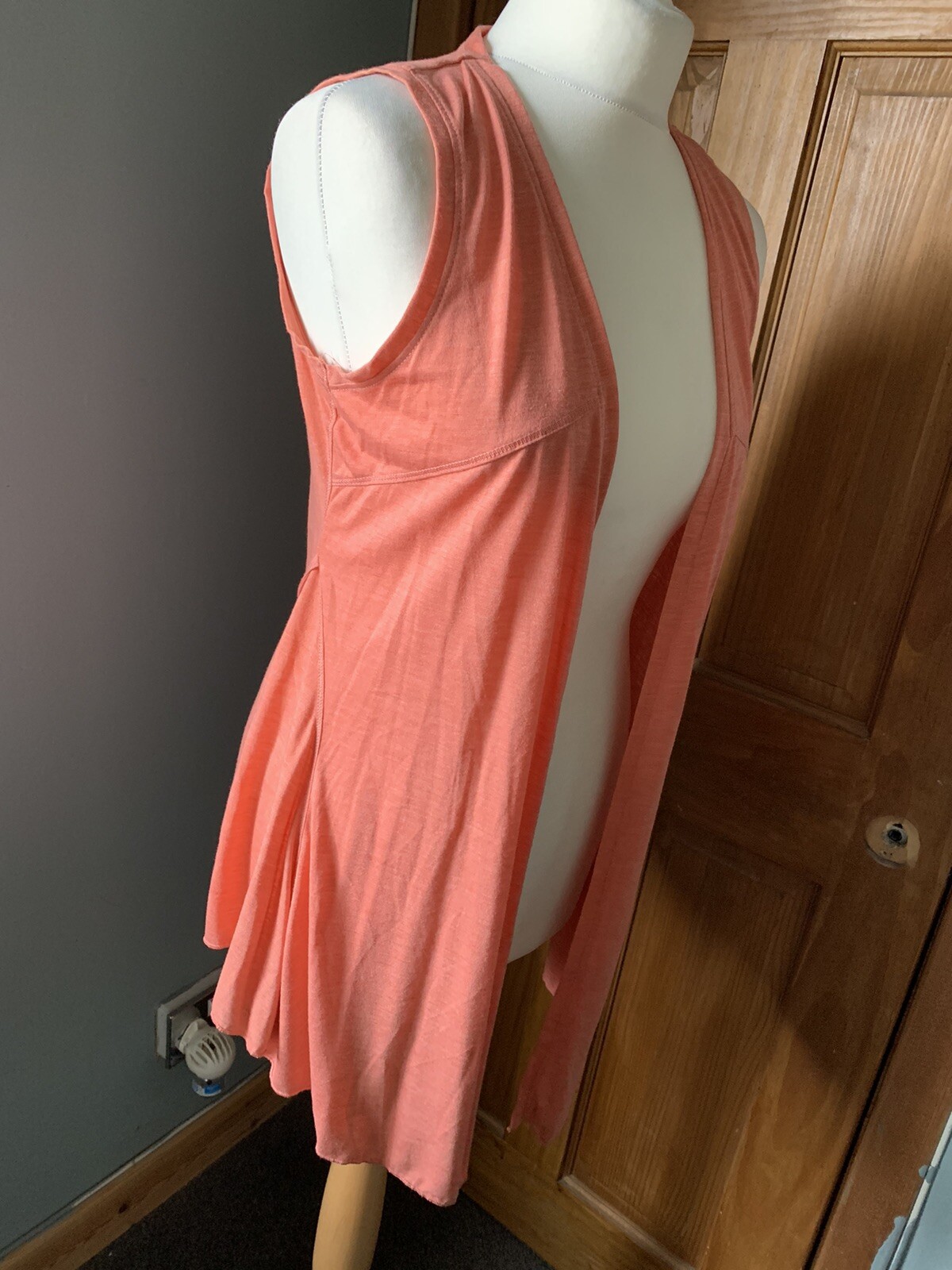 Per Una Peach Lightweight Waistcoat / Top Size 12 Women