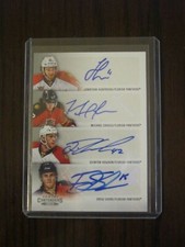 2013-14 Panini Contenders Fours Jonathan Huberdeau Autograph Rookie Card 13-14