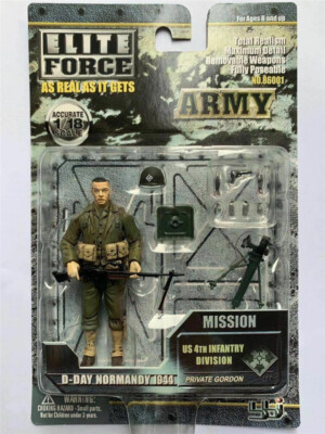 BBI Elite Force 1:18 WWII Army 1944 US 4th Infantry Divison 3.75