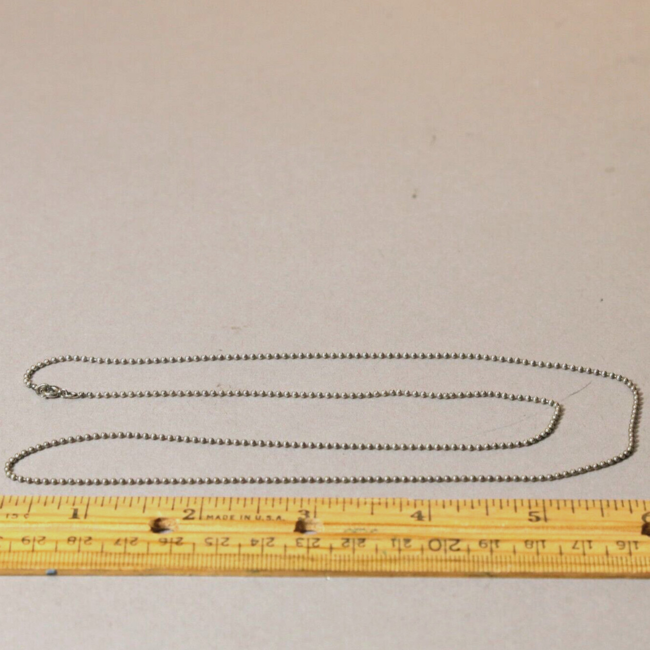 Sterling Silver single strand tiny bead NECKLACE … - image 7