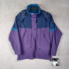 Vintage Head Jacket Womens Medium Purple Anorak Wind Rush Supplex Nylon