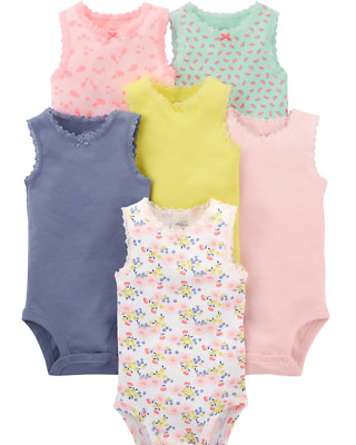 Simple Joys by Carter's Baby Mädchen 6er Pack Body, Mehrfarbig Größe Frühchen