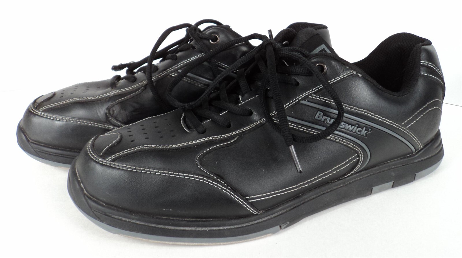 Men's Brunswick Flyer Flex Slide Black Bowling Shoes … Gem