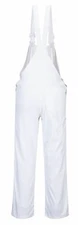 Portwest S810 Bolton White Cotton Painters Bib Overalls with Knee Pad Pockets