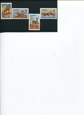 1987 WWF ZAMBIA Black Lechwe 4V set MNH. | eBay Australia