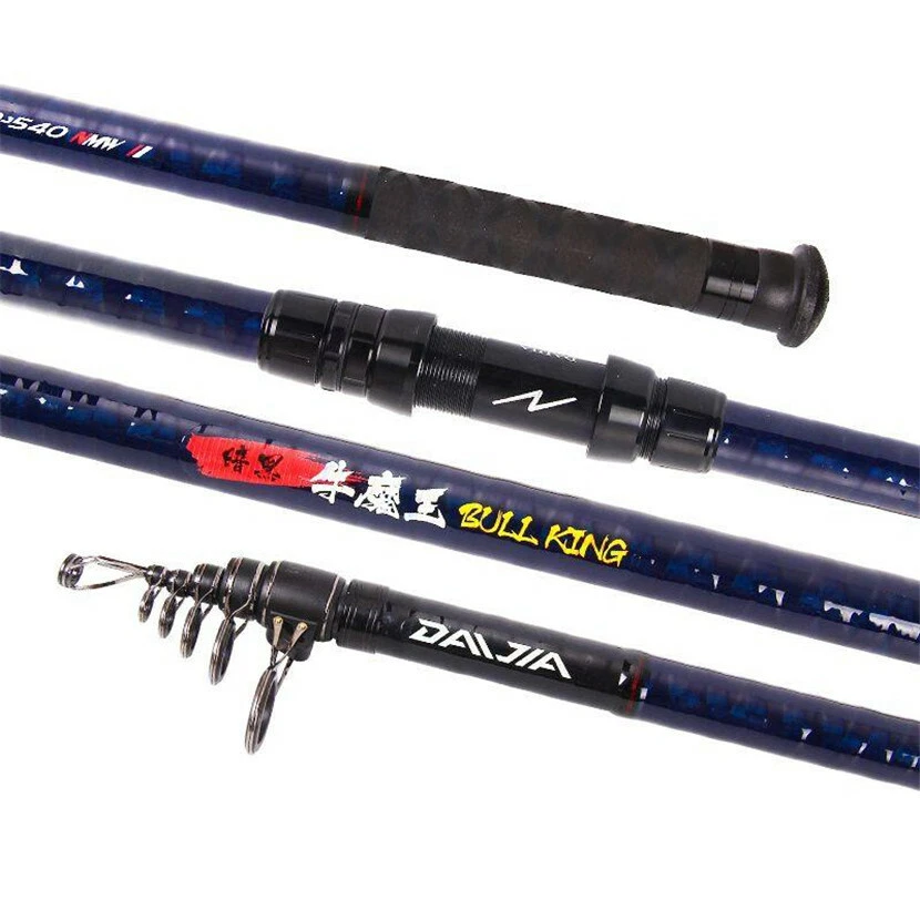 Carbon telescopic sea beach pier boat surf fishing rod spinning rod CW:100-400g