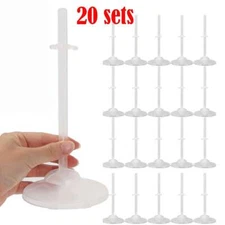 20 Sets Transparent Doll Stand Support for 11"-13" Doll Prop Up Model Display