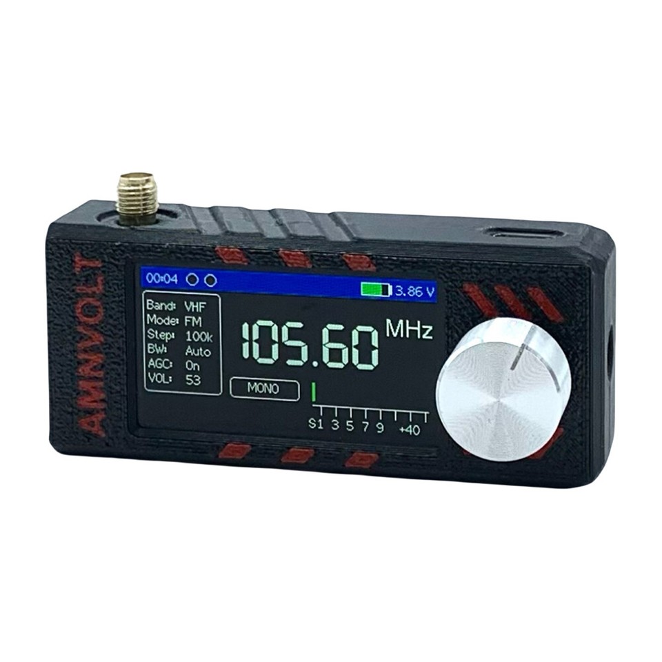 HpLive SI4732 Funkgerät Miniatur Radio 0.5-108MHz - Taschenradio Mit Farbdisplay