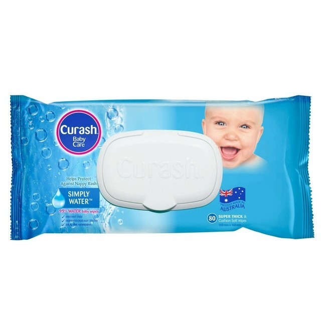 coles curash water wipes