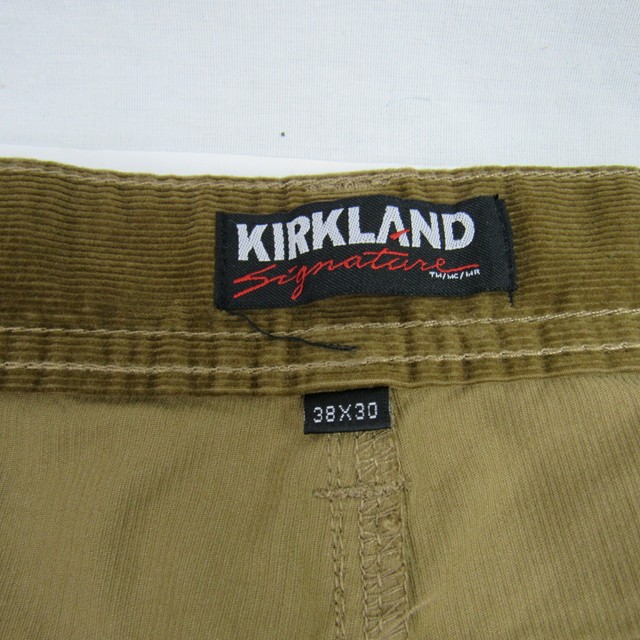 Kirkland Mens Signature Corduroy Pants Size 38x29 Toffee Brown 5 Pocket Jeans | eBay