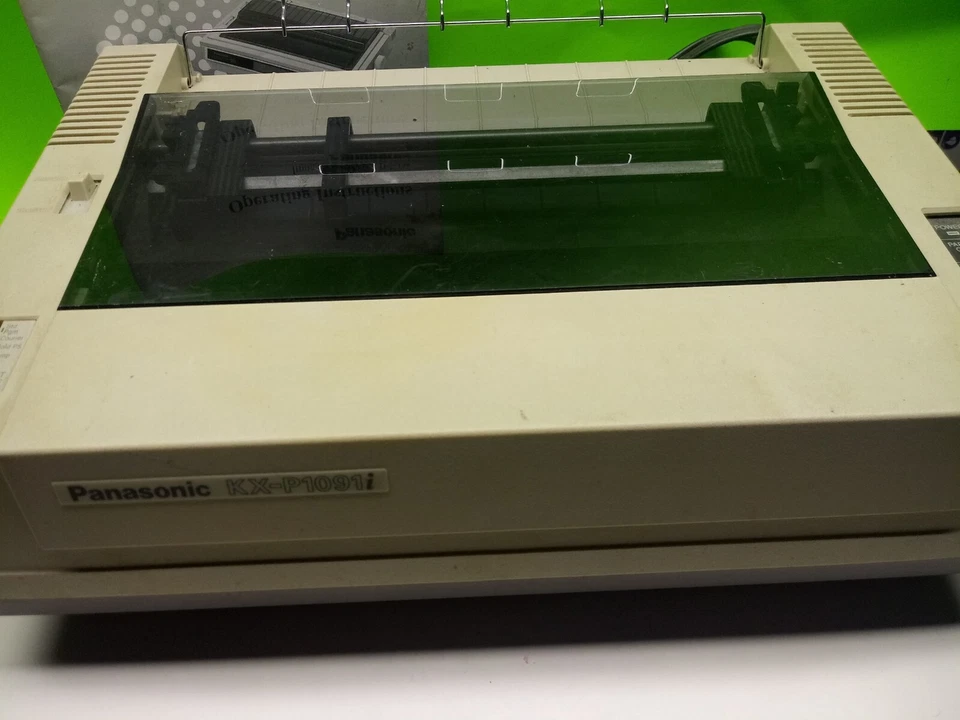 Panasonic KX-P1091 Quiet 24 Pin Monochrome Dot Matrix Printer w/ oweners manual - Image 3 of 4