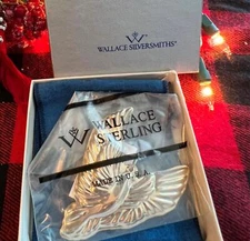 NWT NEW Wallace Sterling Memories W512206 Dove Silver Christmas Ornament