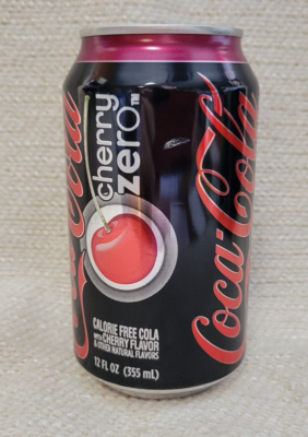 2016 Sealed EMPTY Unopened Coca Cola Cherry Zero 12oz Can 221126