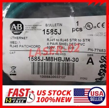New Sealed Allen Bradley 1585J-M8HBJM-30 Ethernet Media Patchcord Cable