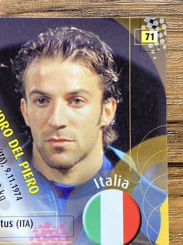 Panini 2002 World Cup Card No.71 Alessandro Del Piero Italy Japanese Edition - Picture 9 of 11