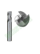 SERIE DA 10 FRESE A 4 TAGLIENTI HSS TESTA PIANA 3-12 mm FRESA FRESATRICE TORNIO