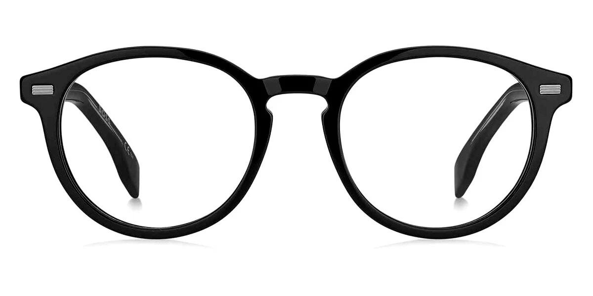 Hugo Boss 1367 Eyeglasses Men Black Oval 50mm New 100 Authentic