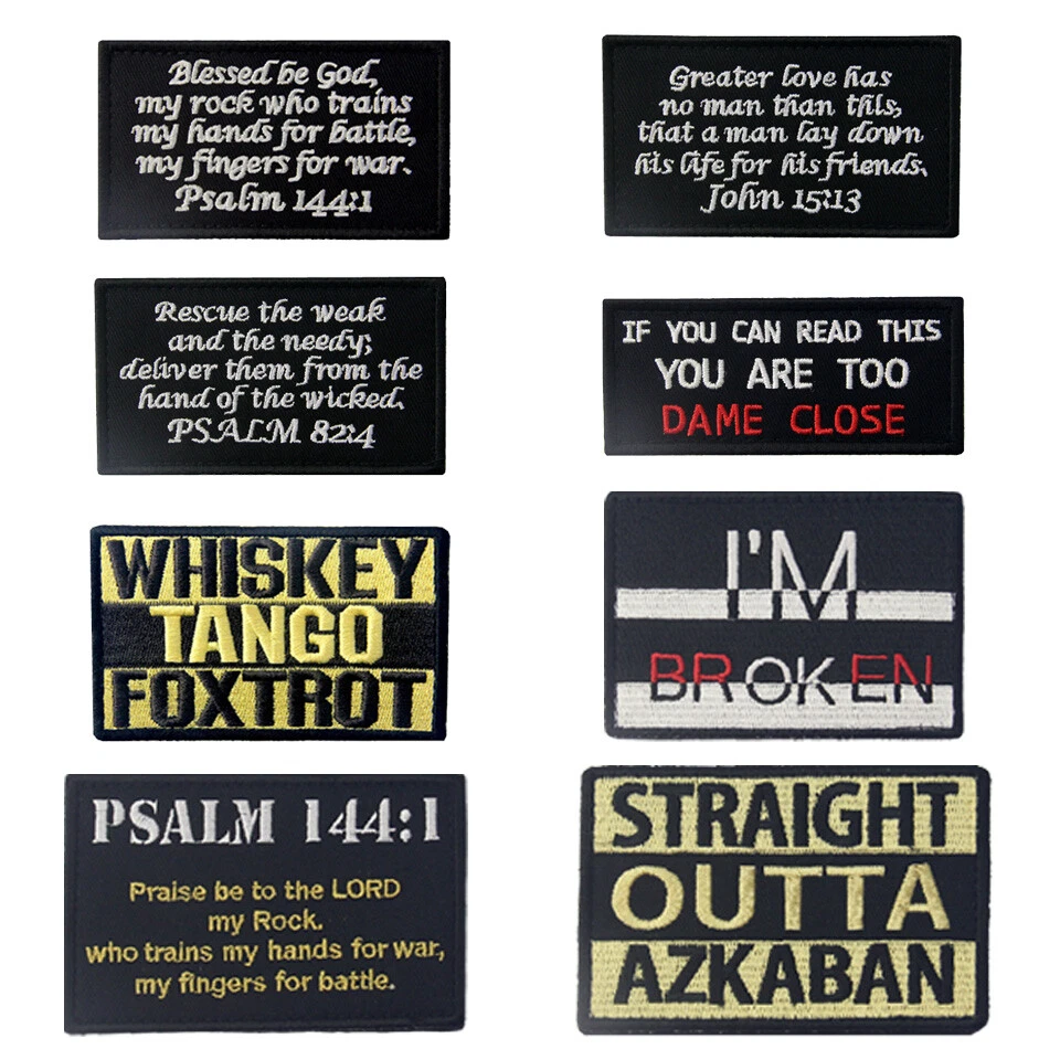 Embroidered Patches Sew On transfers Hook Loop applique badge emblem Many Choice - Image 3 of 4